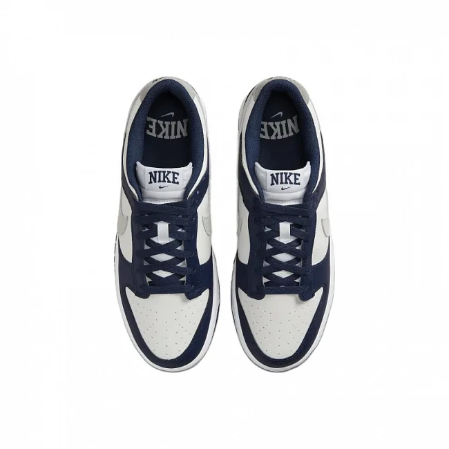 картинка Nike Dunk Low Sneakers "Summit White / Midnight Navy" магазин Одежда+ являющийся официальным дистрибьютором в России 