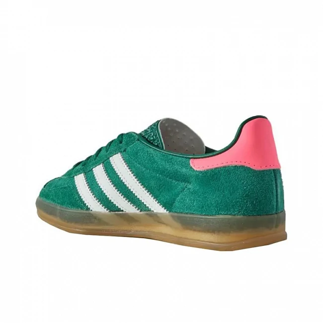 картинка Adidas Gazelle "Collegiate Green Pink" магазин Одежда+ являющийся официальным дистрибьютором в России 