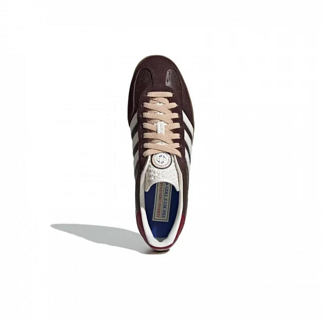 картинка Adidas Gazelle X The Blue Trio Bronze Light Brown магазин Одежда+ являющийся официальным дистрибьютором в России 