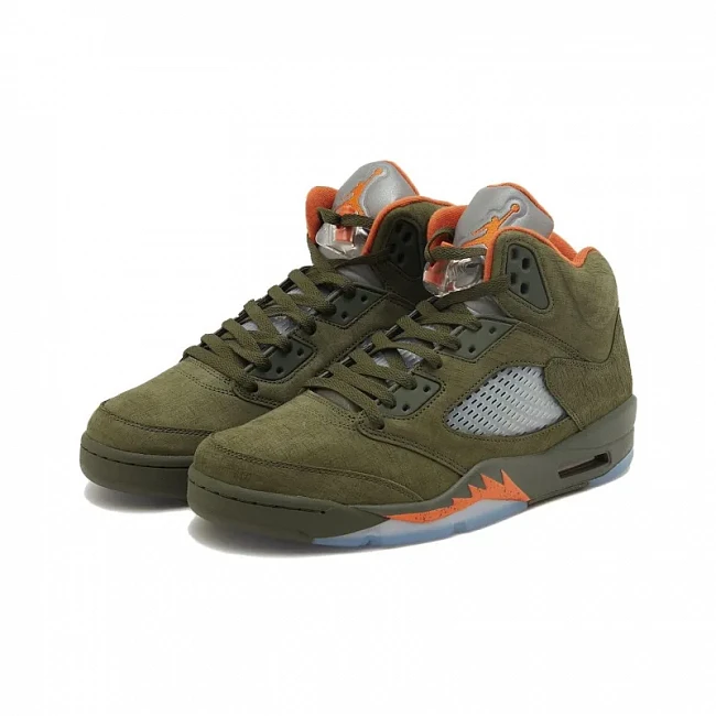 картинка Nike Air Jordan 5 Retro Olive 2024 магазин Одежда+ являющийся официальным дистрибьютором в России 