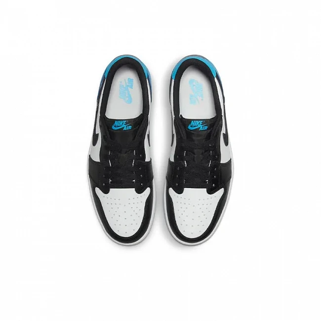 картинка Nike Air Jordan 1 Retro Low OG "Black Dark Powder Blue" магазин Одежда+ являющийся официальным дистрибьютором в России 