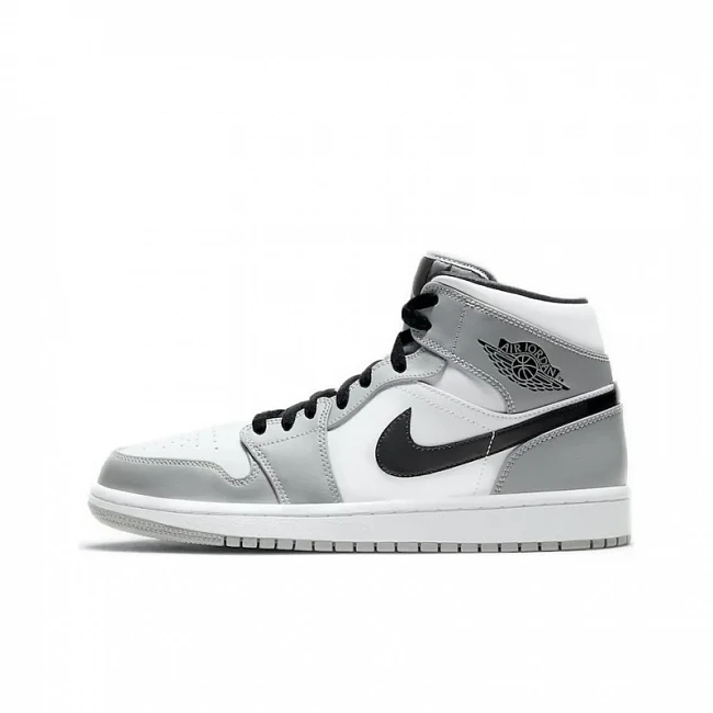картинка Nike Air Jordan 1 Mid "Light Smoke Grey" магазин Одежда+ являющийся официальным дистрибьютором в России 