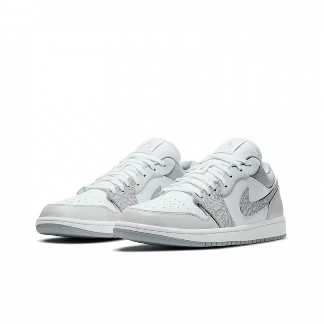 картинка Nike Air Jordan 1 Low PRM "Smoke Grey Elephant" магазин Одежда+ являющийся официальным дистрибьютором в России 