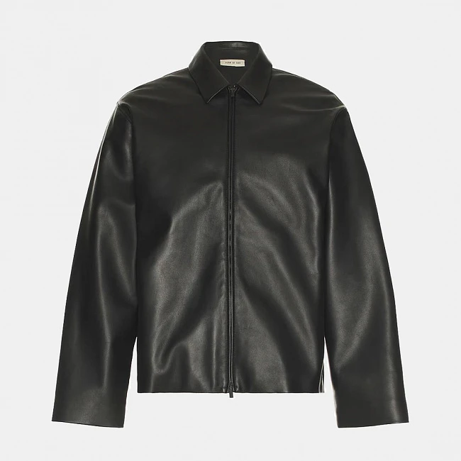 Fear of God Eternal Leather Jacket Black