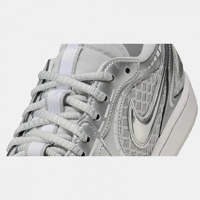 Nike Air Jordan 1 Low Method of Make Metallic Silver