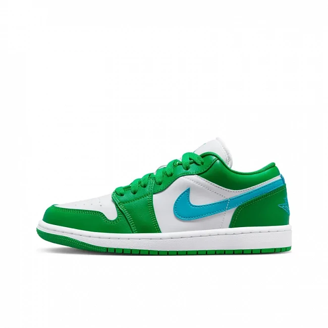 картинка Nike Air Jordan 1 Low WMNS "Lucky Green Aquatone" магазин Одежда+ являющийся официальным дистрибьютором в России 