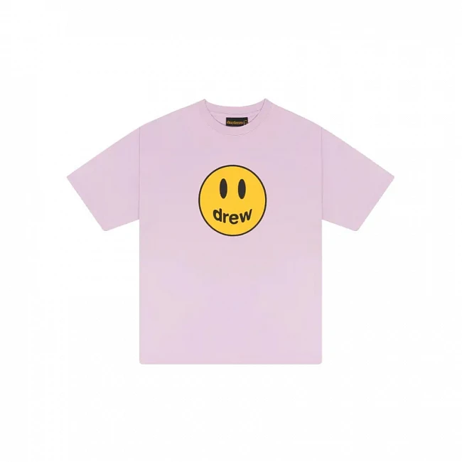 картинка Drew House Футболка Розовая "Smile" магазин Одежда+ являющийся официальным дистрибьютором в России 