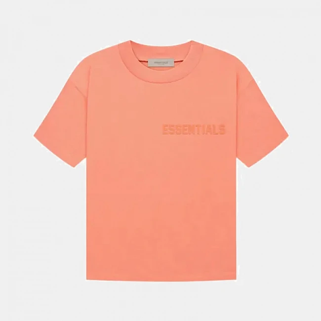 картинка Fear of God Essentials T-shirt Coral магазин Одежда+ являющийся официальным дистрибьютором в России 