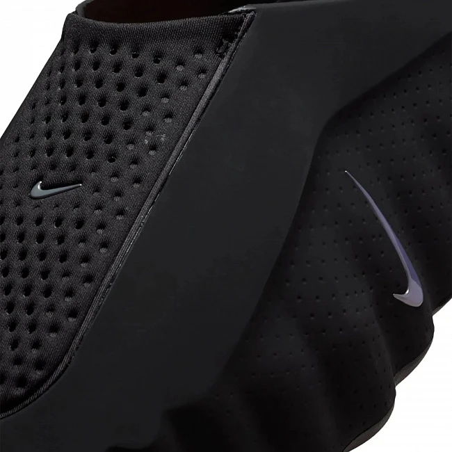 картинка Nike Mind 001 Pregame Black Chrome Mules магазин Одежда+ являющийся официальным дистрибьютором в России 