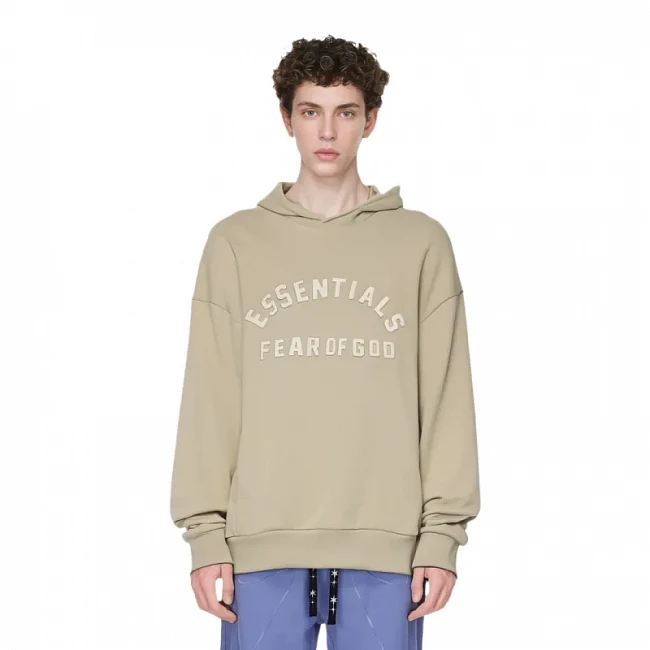 картинка Худи Fear of God Essentials SS23 The Dusty Beige Collection магазин Одежда+ являющийся официальным дистрибьютором в России 