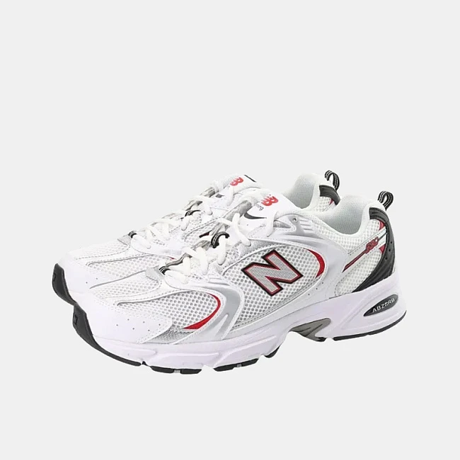 картинка New Balance 530 V2 "White Silver Red" магазин Одежда+ являющийся официальным дистрибьютором в России 