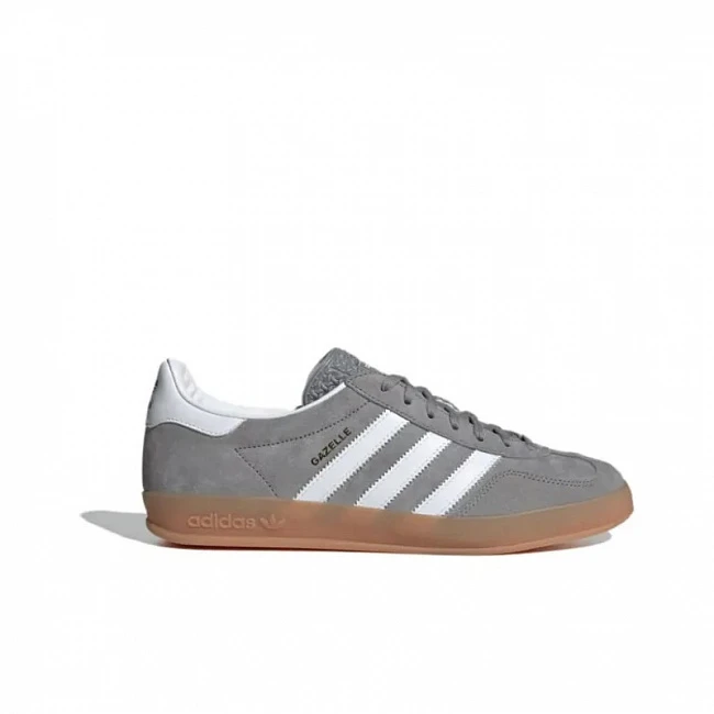 картинка Adidas Gazelle Low Grey Three Gum магазин Одежда+ являющийся официальным дистрибьютором в России 