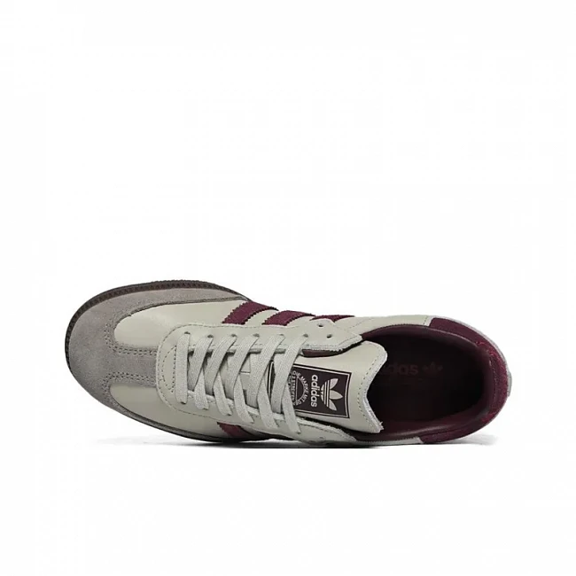 картинка Adidas Samba Putty Grey Maroon магазин Одежда+ являющийся официальным дистрибьютором в России 
