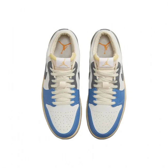 картинка Nike Air Jordan 1 Low "Vintage UNC Grey" магазин Одежда+ являющийся официальным дистрибьютором в России 