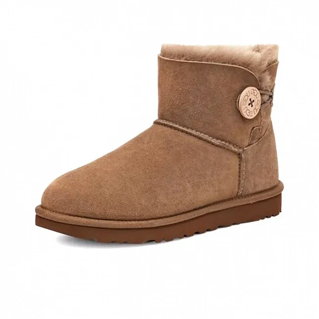 картинка UGG Mini Bailey Button Chestnut магазин Одежда+ являющийся официальным дистрибьютором в России 