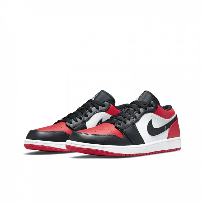 картинка Nike Air Jordan 1 Low Bred Toe магазин Одежда+ являющийся официальным дистрибьютором в России 