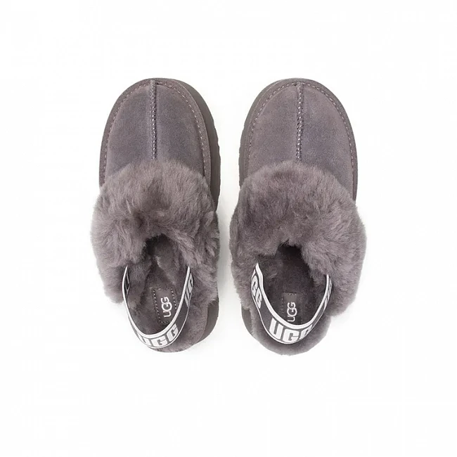 картинка UGG Funkette Slipper Grey магазин Одежда+ являющийся официальным дистрибьютором в России 