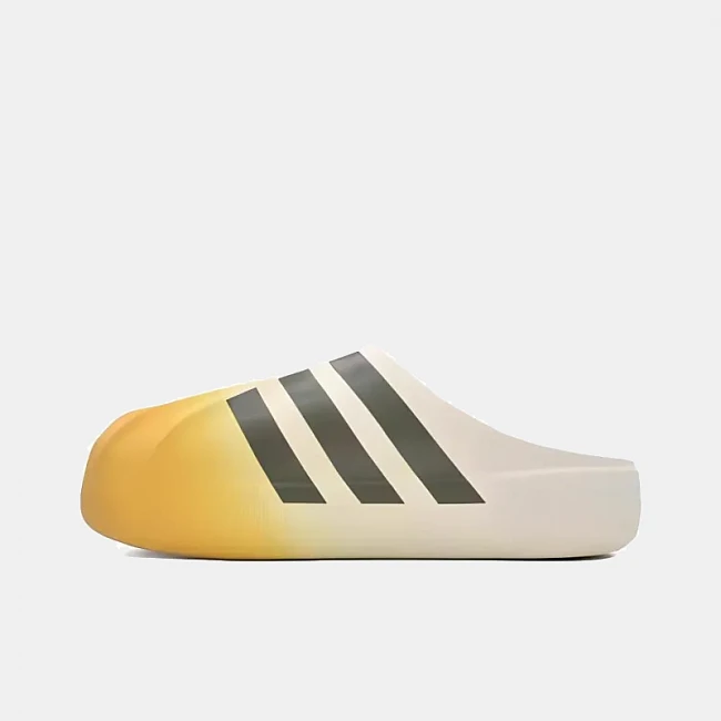 картинка Adidas AdiFOM Superstar Mule White Yellow магазин Одежда+ являющийся официальным дистрибьютором в России 