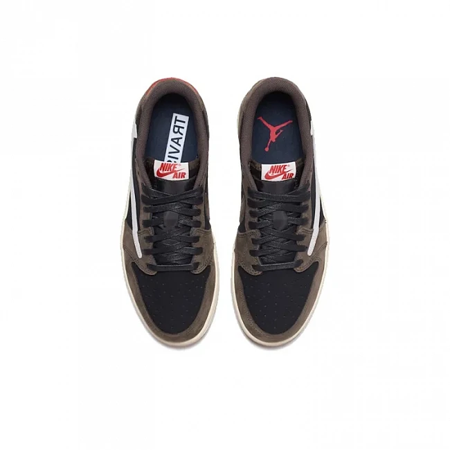 картинка Nike Air Jordan 1 Retro Low x Travis Scott Mocha магазин Одежда+ являющийся официальным дистрибьютором в России 