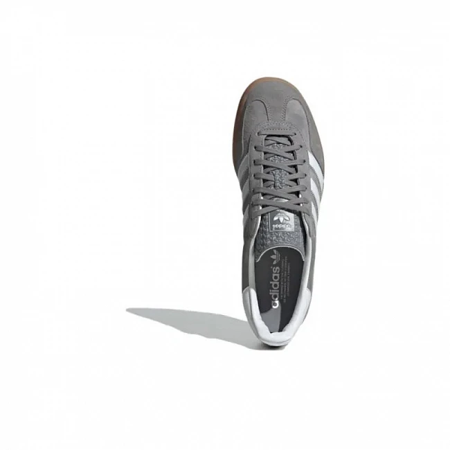 картинка Adidas Gazelle Low Grey Three Gum магазин Одежда+ являющийся официальным дистрибьютором в России 