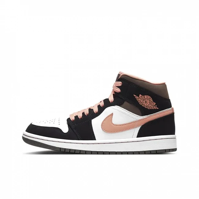 картинка Nike Air Jordan 1 Mid SE "Peach Mocha" магазин Одежда+ являющийся официальным дистрибьютором в России 