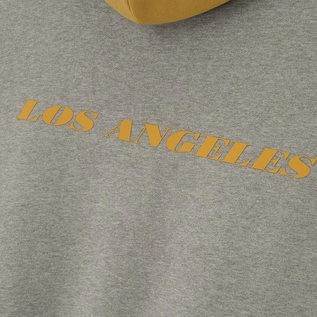 Fear of God Essentials x NBA Lakers Sport Hoodie Concrete Heather/Canyon