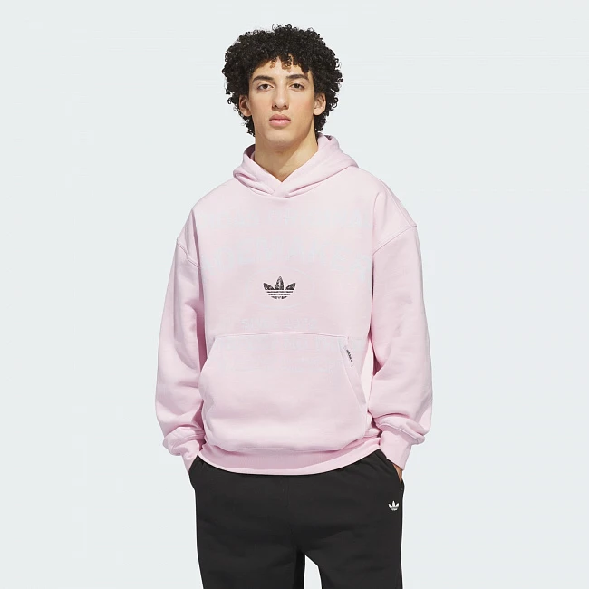 Adidas Originals Shoemaker Graphic Hoodie Clear Pink,