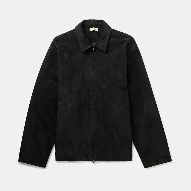 Fear of God Eternal Suede Zip-Up Jacket Black