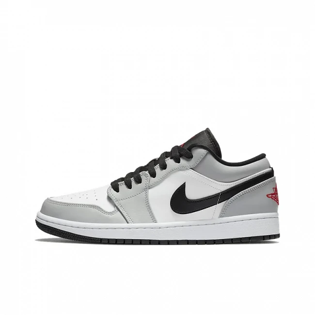 картинка Nike Air Jordan 1 Low GS "Light Smoke Grey" магазин Одежда+ являющийся официальным дистрибьютором в России 