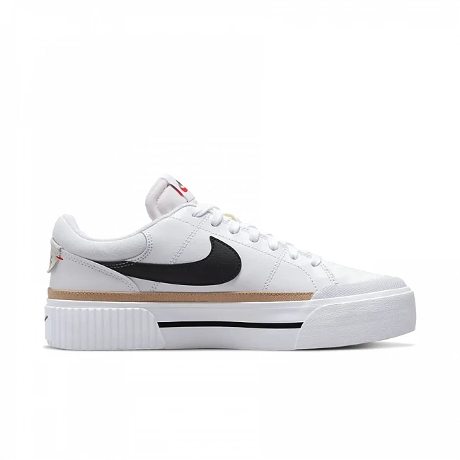 картинка Nike Court Legacy Lift White магазин Одежда+ являющийся официальным дистрибьютором в России 