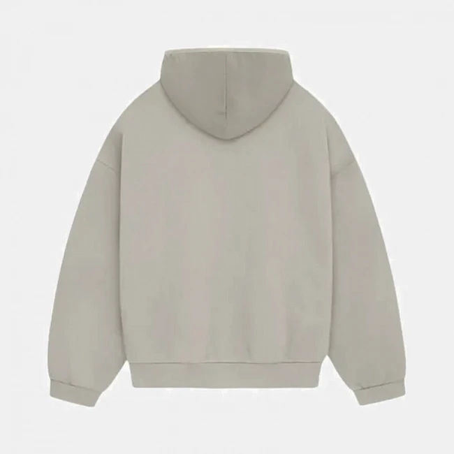 картинка Fear Of God Essentials Nylon Fleece Hoodie Grey магазин Одежда+ являющийся официальным дистрибьютором в России 