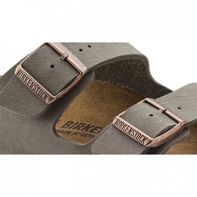 картинка Birkenstock Arizona Nubuck Stone Narrow Fit магазин Одежда+ являющийся официальным дистрибьютором в России 