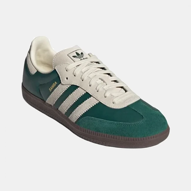 картинка Adidas Samba Collegiate Green Cream магазин Одежда+ являющийся официальным дистрибьютором в России 