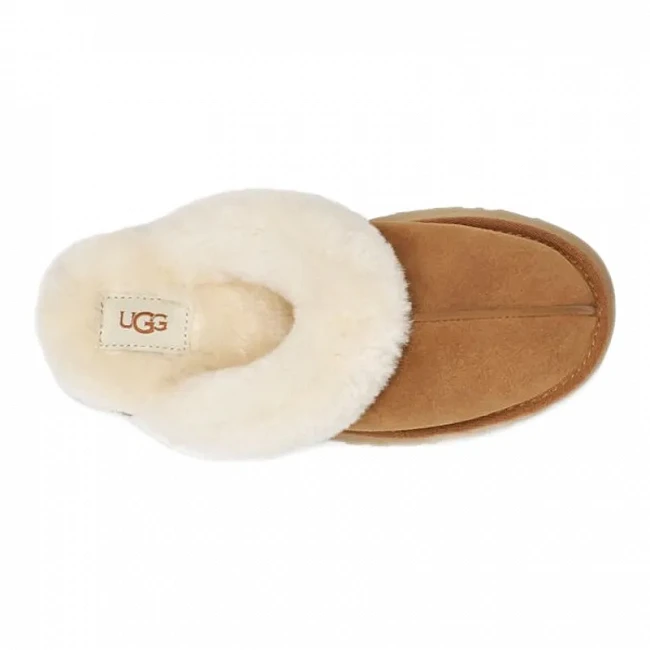 картинка UGG Disquette Slipper Chestnut магазин Одежда+ являющийся официальным дистрибьютором в России 