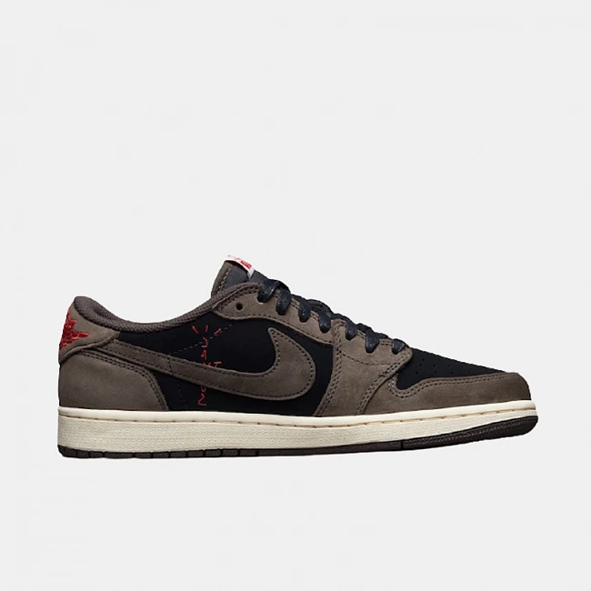 картинка Nike Air Jordan 1 Retro Low x Travis Scott Mocha магазин Одежда+ являющийся официальным дистрибьютором в России 