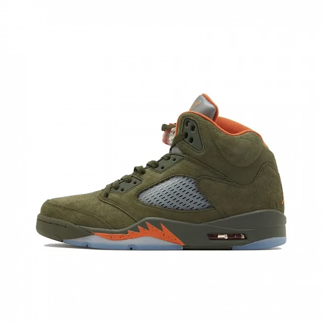 картинка Nike Air Jordan 5 Retro Olive 2024 магазин Одежда+ являющийся официальным дистрибьютором в России 