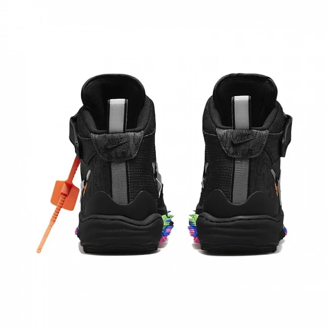 картинка Nike Air Force 1 Mid Off-White Black магазин Одежда+ являющийся официальным дистрибьютором в России 