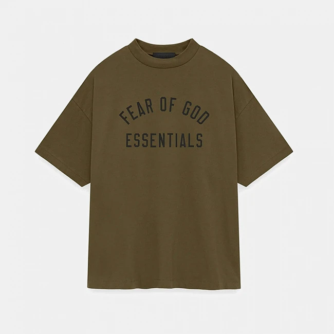 картинка Fear of God Essentials Short-Sleeve Tee 'Ink' магазин Одежда+ являющийся официальным дистрибьютором в России 