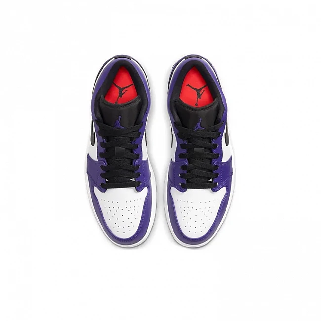 картинка Nike Air Jordan 1 Low "Court Purple" магазин Одежда+ являющийся официальным дистрибьютором в России 