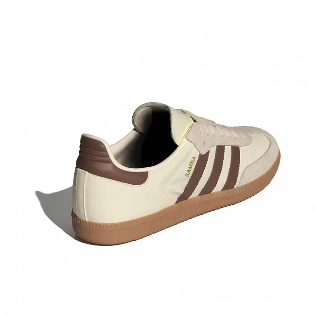картинка Adidas Samba Cream White Preloved Brown магазин Одежда+ являющийся официальным дистрибьютором в России 