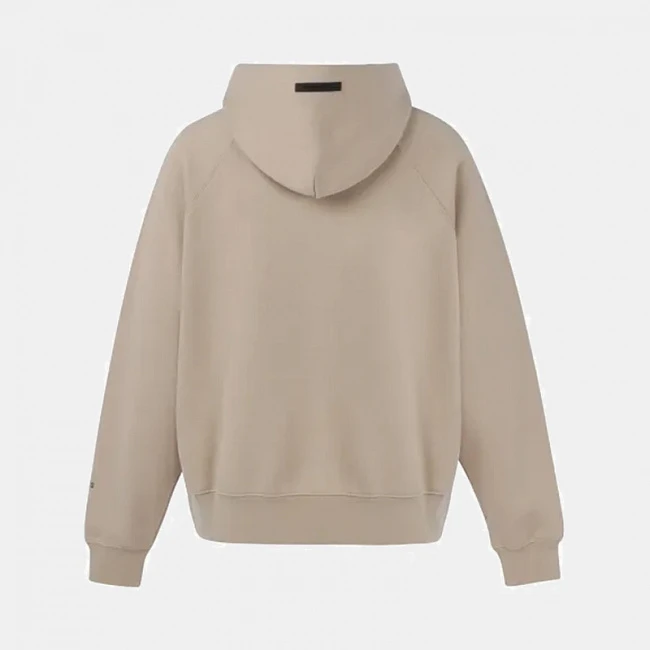 картинка Fear Of God Essentials Pullover Hoodie Beige магазин Одежда+ являющийся официальным дистрибьютором в России 