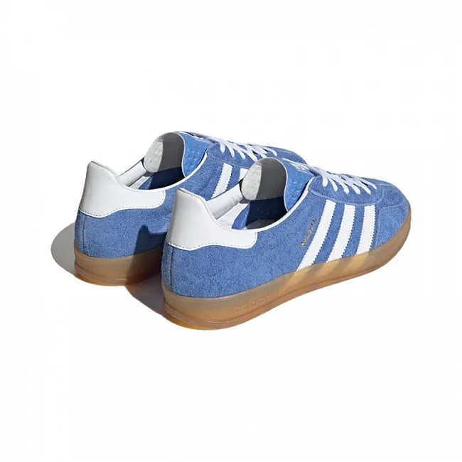 картинка Adidas Gazelle Blue "Fusion Gum" магазин Одежда+ являющийся официальным дистрибьютором в России 