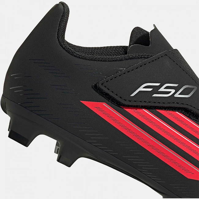 Adidas F50 Club Velcro FG/MG Little Kids Core Black / Lucid Red / Core Black