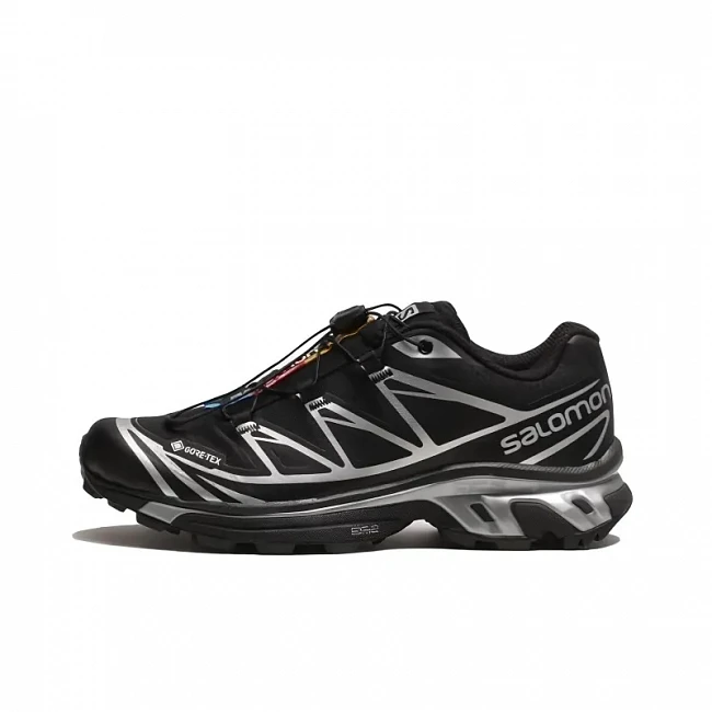 картинка SALOMON XT 6 Gore Tex Black Silver магазин Одежда+ являющийся официальным дистрибьютором в России 