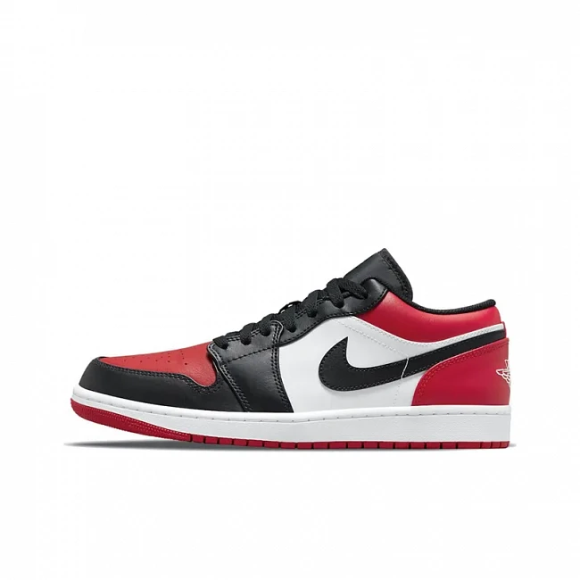 картинка Nike Air Jordan 1 Low Bred Toe магазин Одежда+ являющийся официальным дистрибьютором в России 