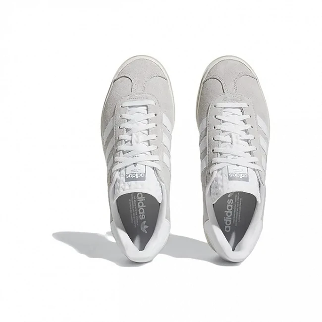 картинка Adidas Gazelle Bold "Grey Cloud White" магазин Одежда+ являющийся официальным дистрибьютором в России 