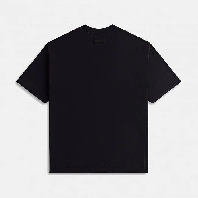 картинка Fear of God Essentials Jersey Crewneck Tee Black магазин Одежда+ являющийся официальным дистрибьютором в России 