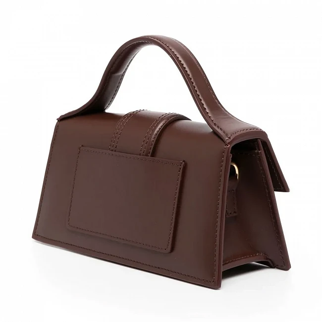 картинка Jacquemus Le Bambino Leather Tote Bag Brown магазин Одежда+ являющийся официальным дистрибьютором в России 