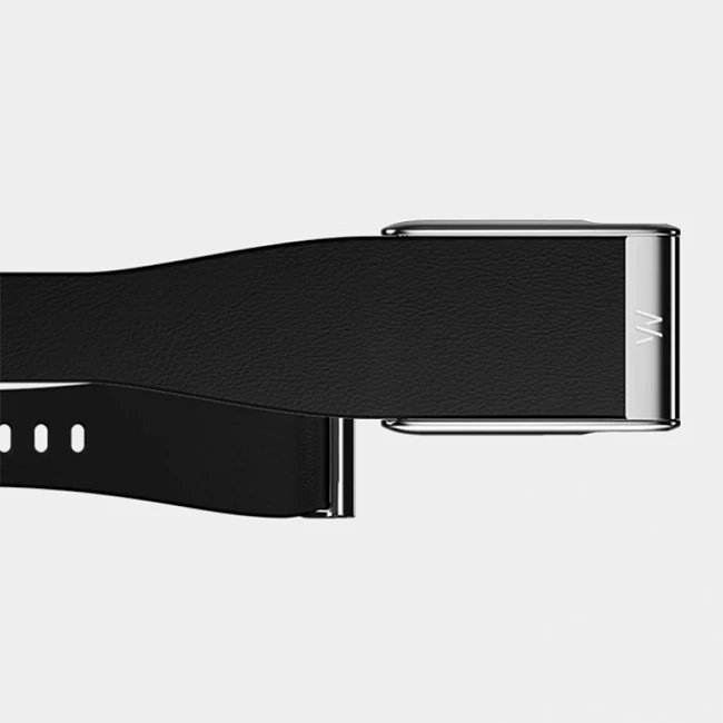 картинка Ремешок Whoop 5.0 Leatherluxe Black Cream магазин Одежда+ являющийся официальным дистрибьютором в России 