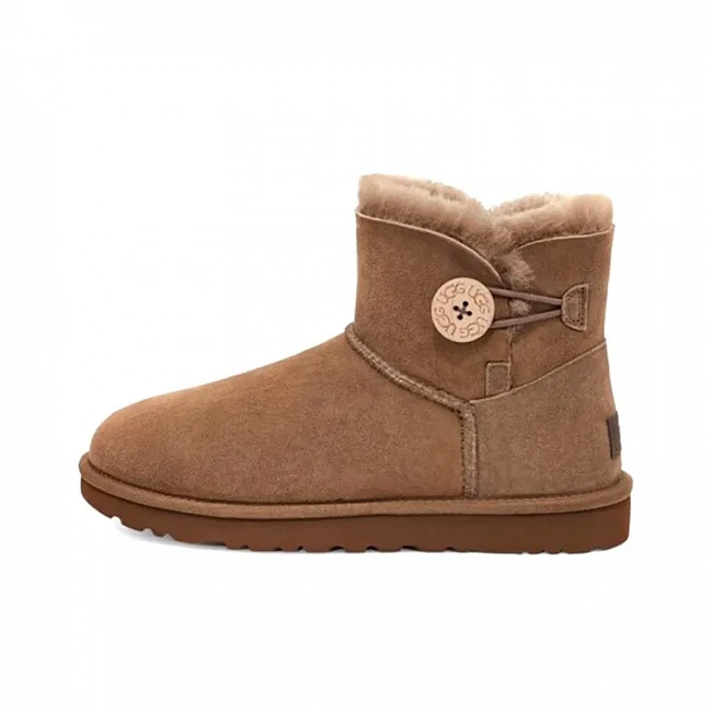 картинка UGG Mini Bailey Button Chestnut магазин Одежда+ являющийся официальным дистрибьютором в России 